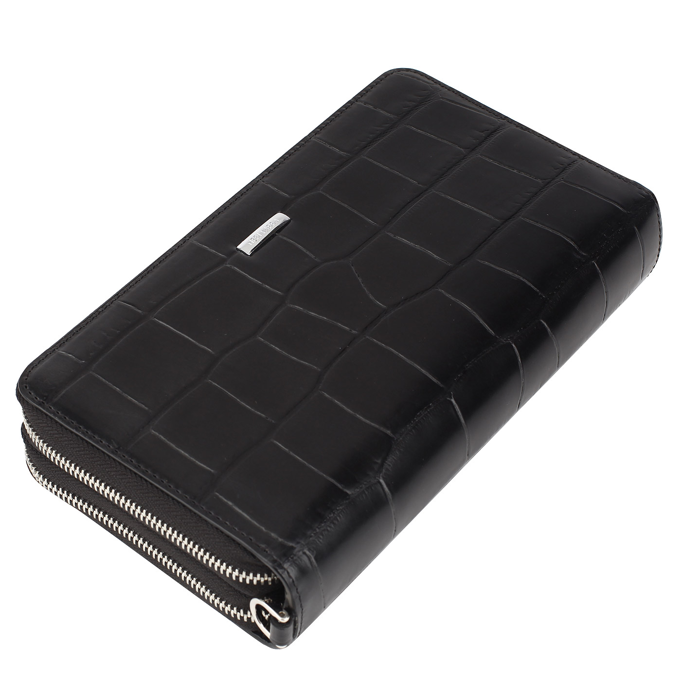 Вместительная кожаная барсетка Neri Karra 