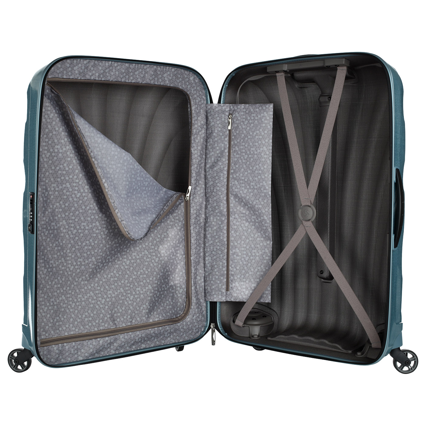Чемодан большой L из материала Curv с кодовым замком Samsonite Cosmolite