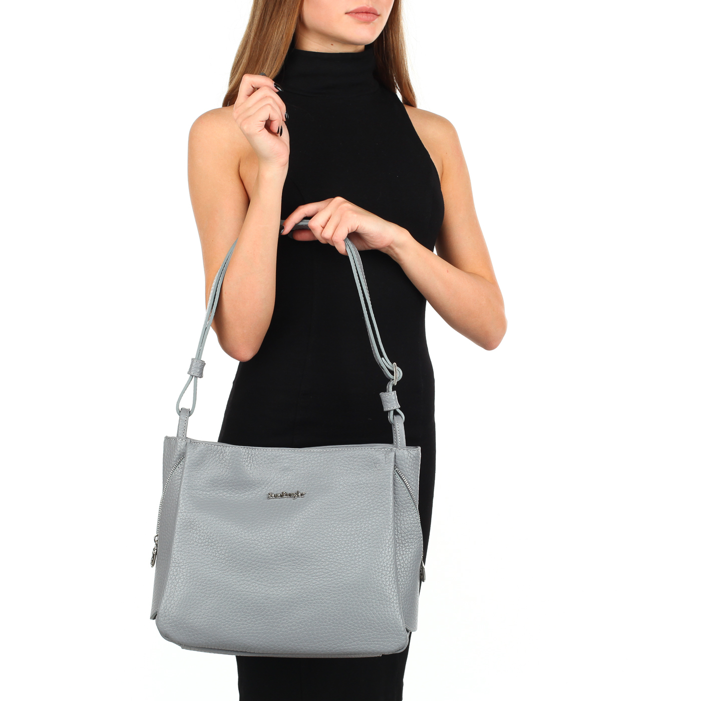 Кожаная сумка с тремя отделами Sara Burglar Mia