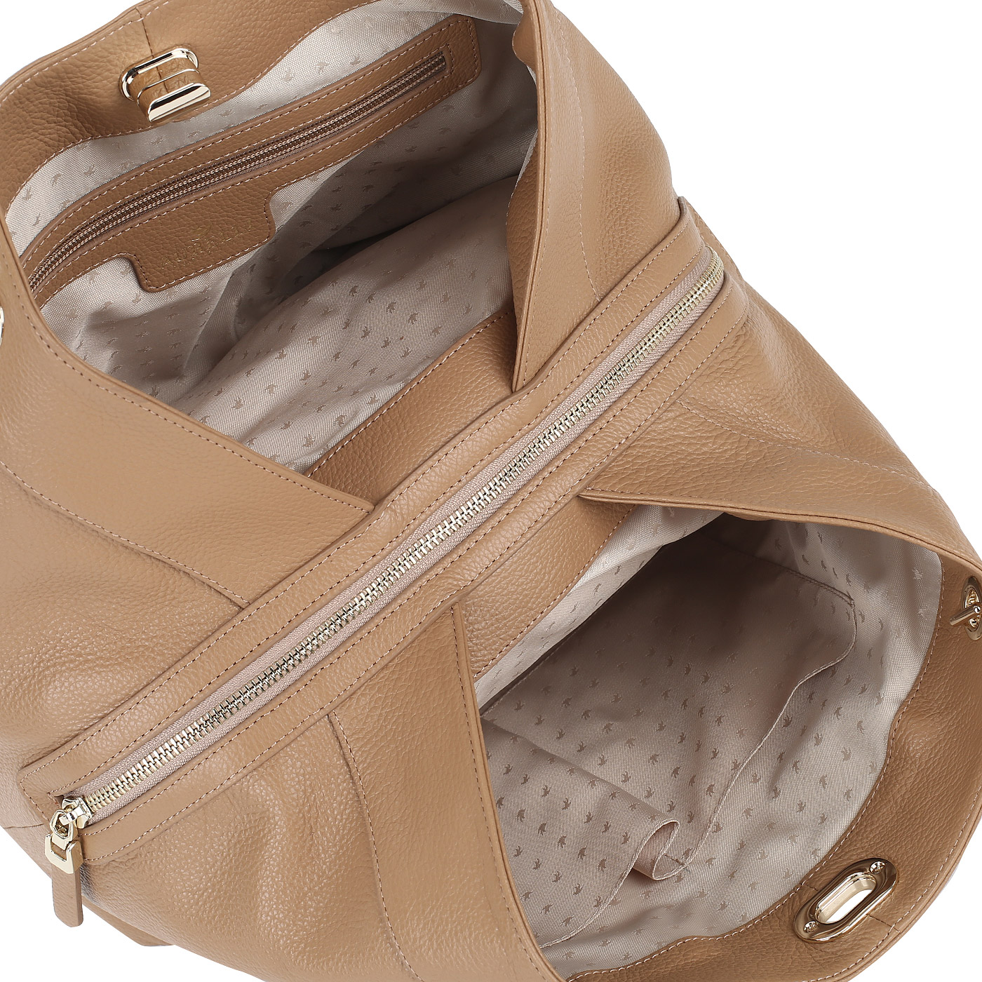 Кожаная сумка с длинными ручками Aurelli 