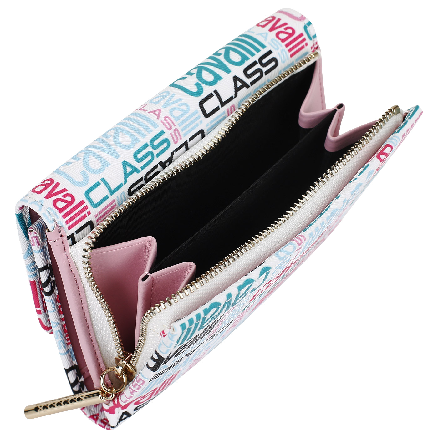 Портмоне с принтом Cavalli Class Spring Signature