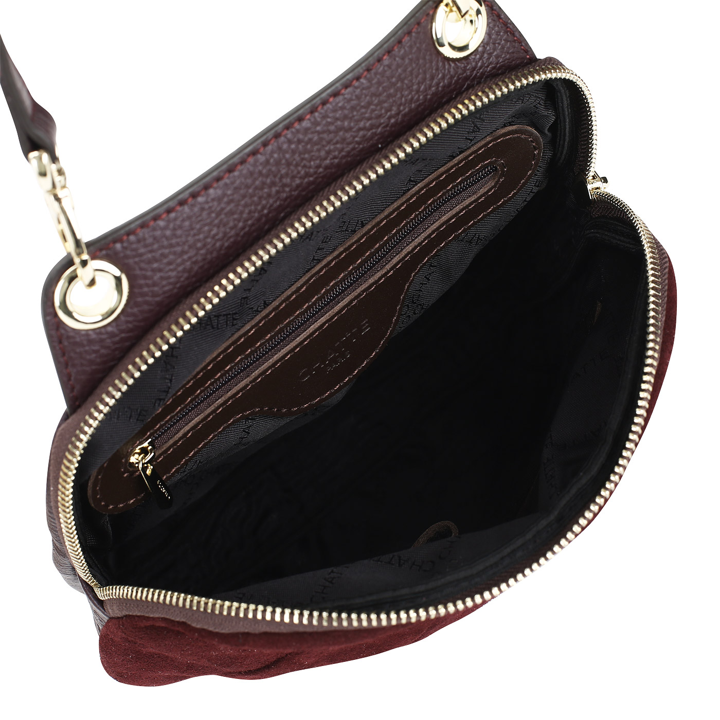 Комбинированная сумочка через плечо Chatte 