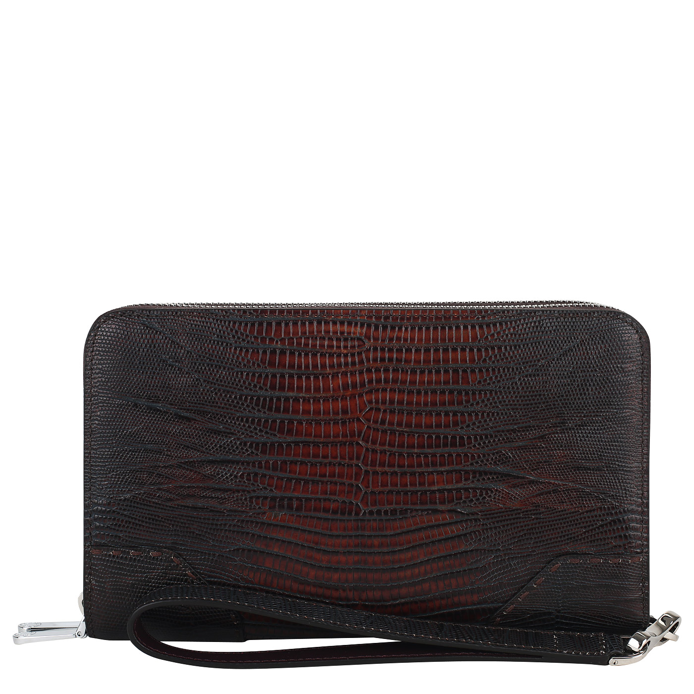 Сумка-визитка под кожу ящерицы Neri Karra 