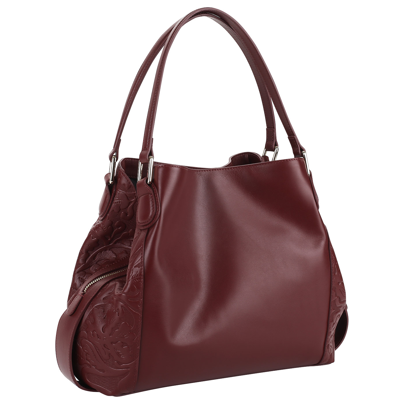 Бордовая мягкая сумка Aurelli 