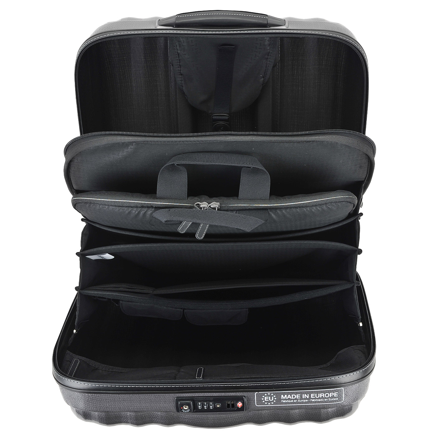 Чемодан маленький S из материала Curv с кодовым замком Samsonite Lite-Cube Dlx