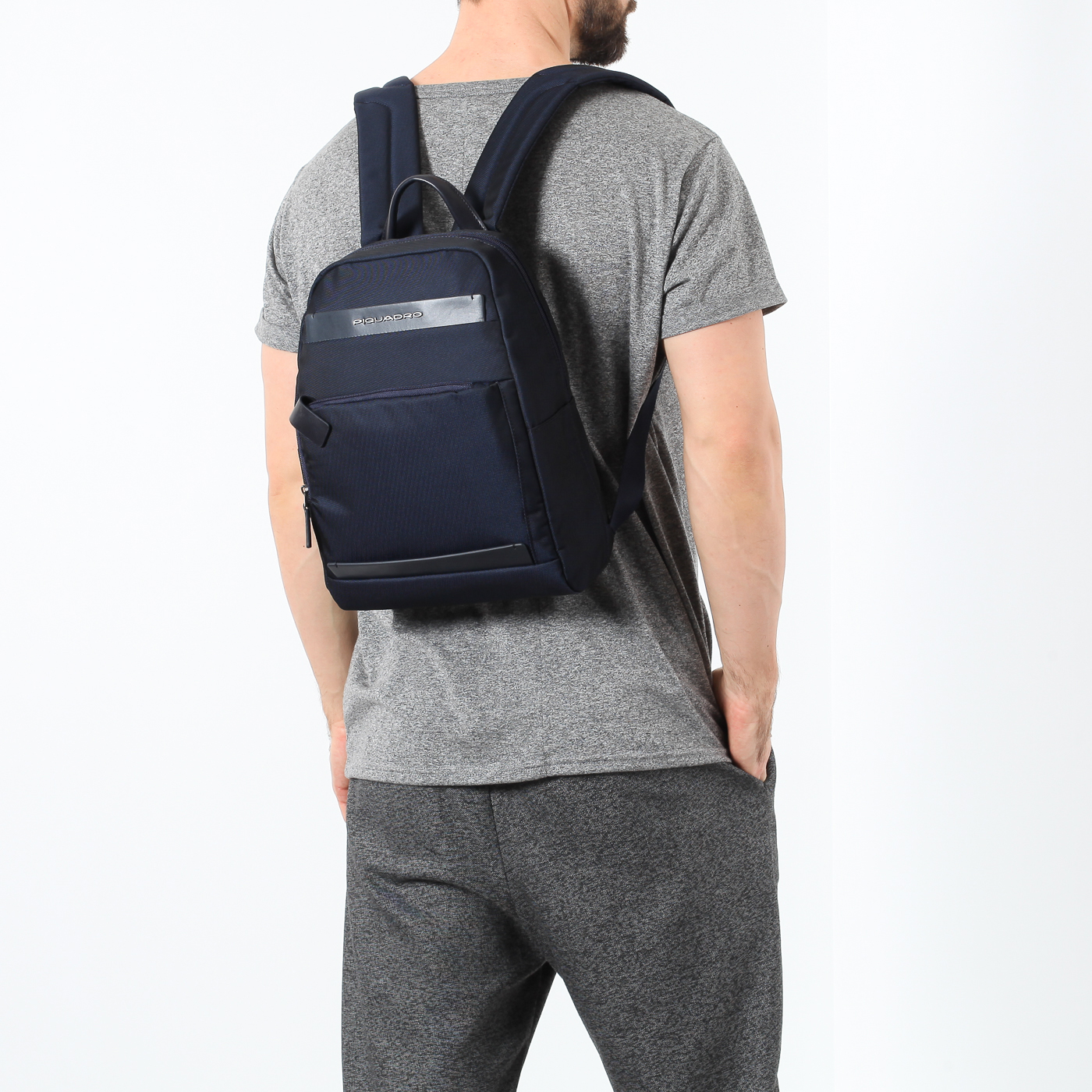 Синий рюкзак Piquadro Klout