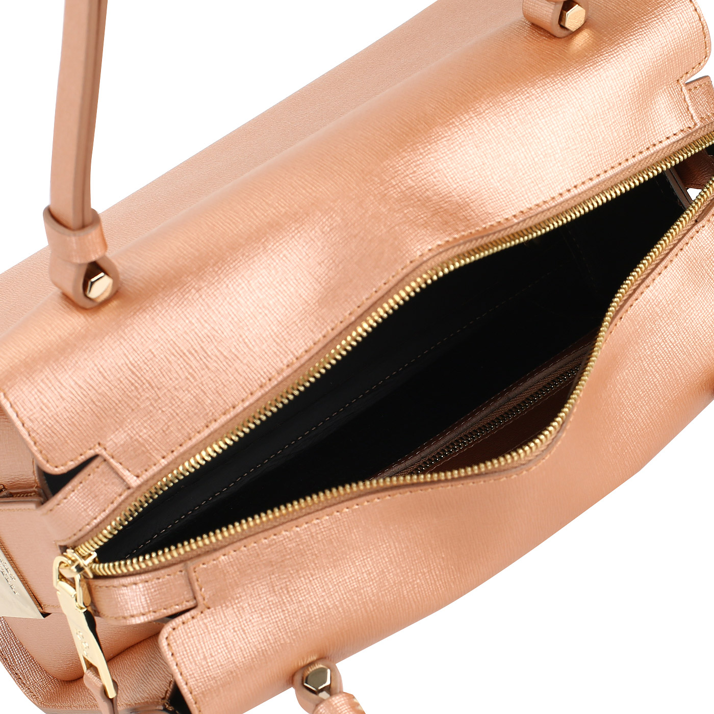 Аккуратная женская сумка из сафьяна Carlo Salvatelli Saffiano