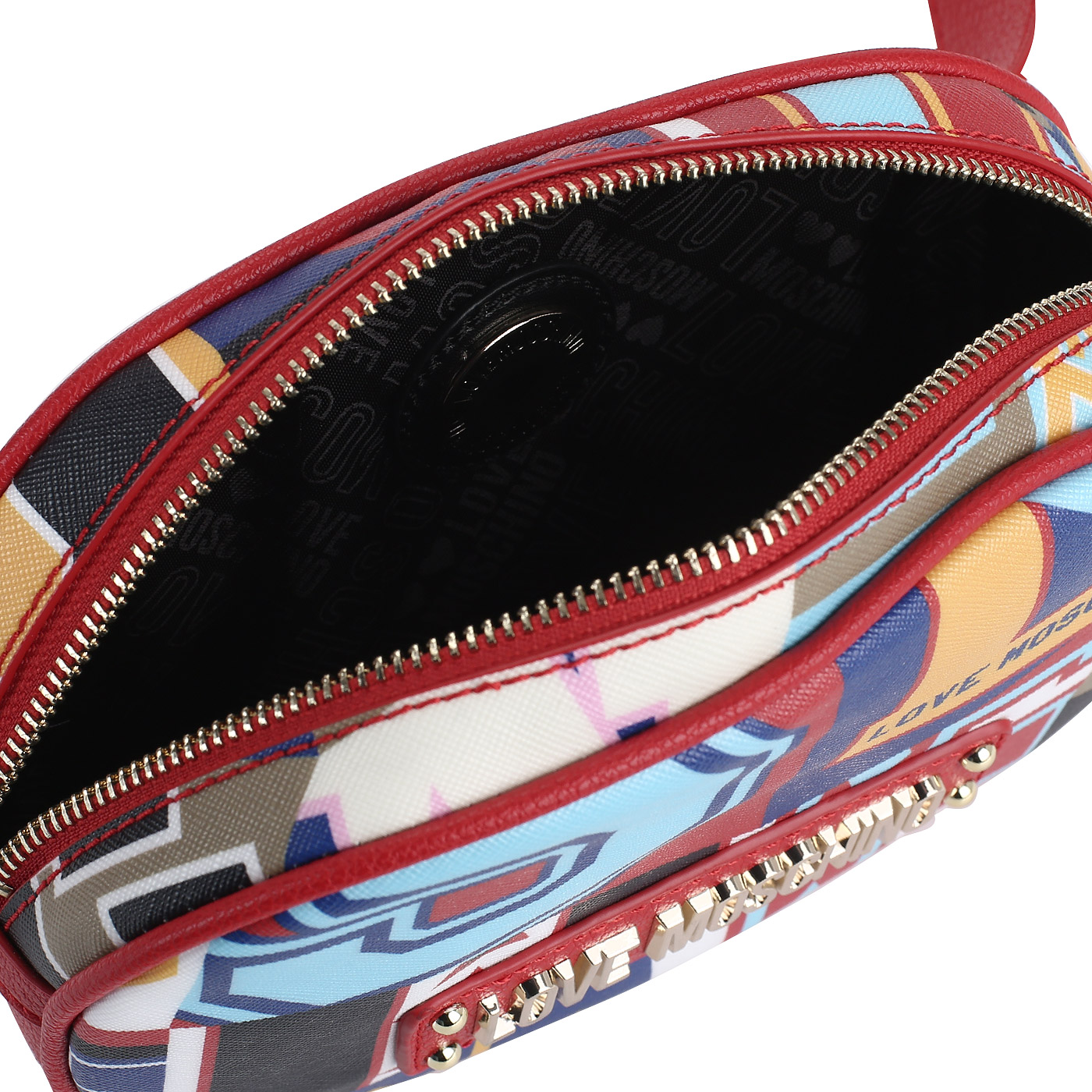 Поясная сумочка с принтом Love Moschino Graphic Alphabet