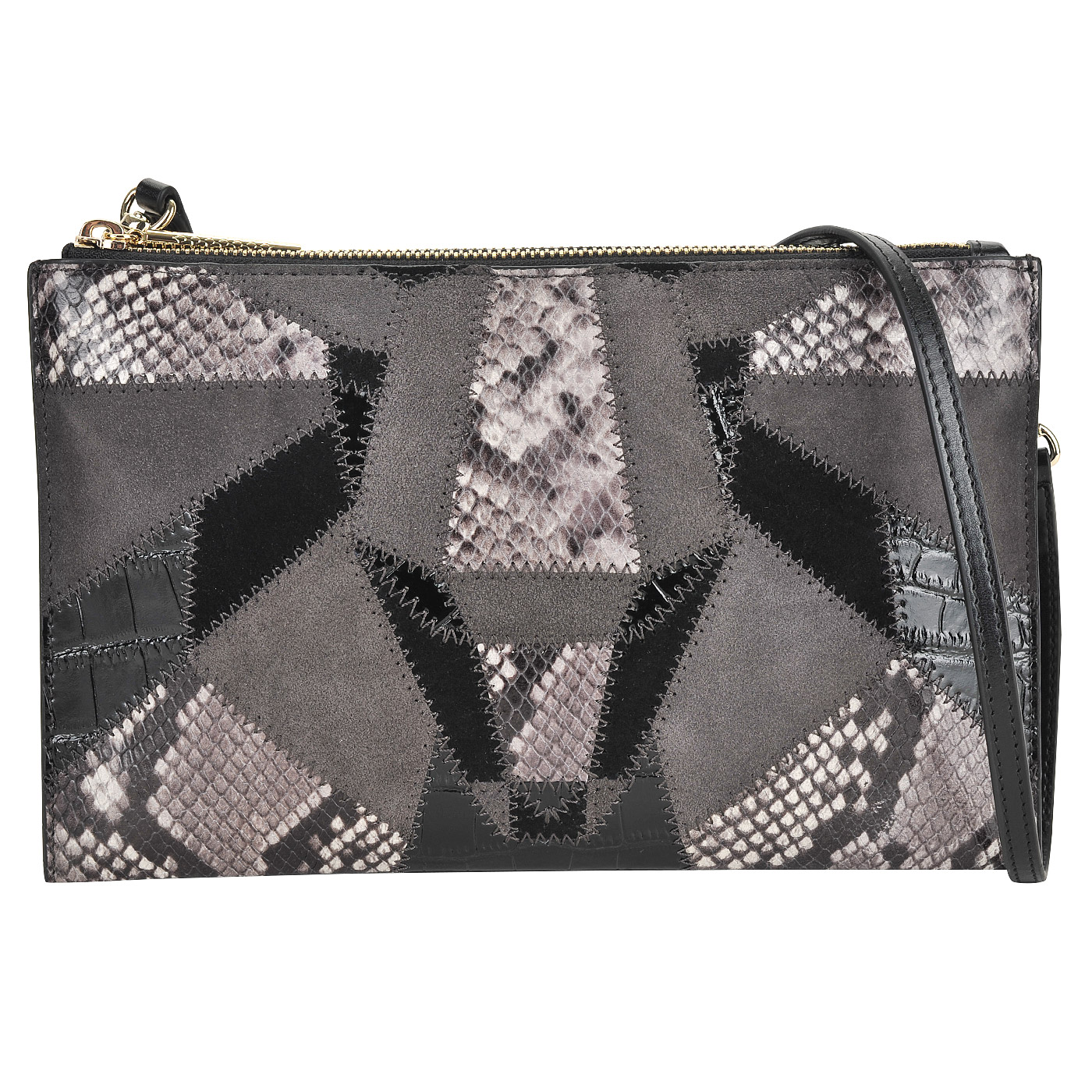 Cavalli Class Маленькая женская сумка в стиле пэчворк