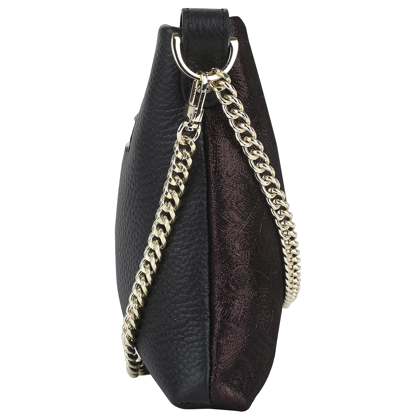 Комбинированная кожаная сумочка Chatte Lille