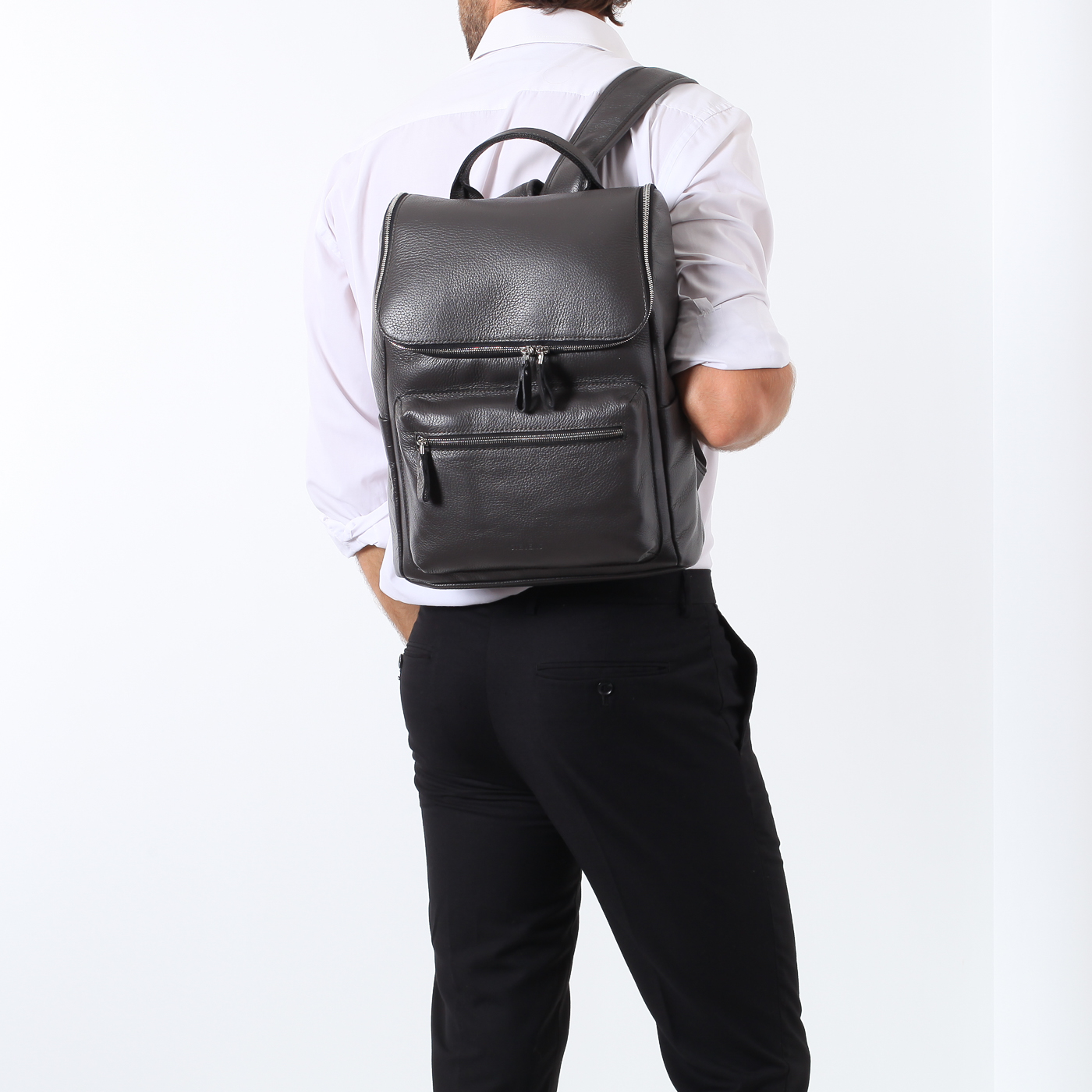 Рюкзак из зернистой кожи Stevens 