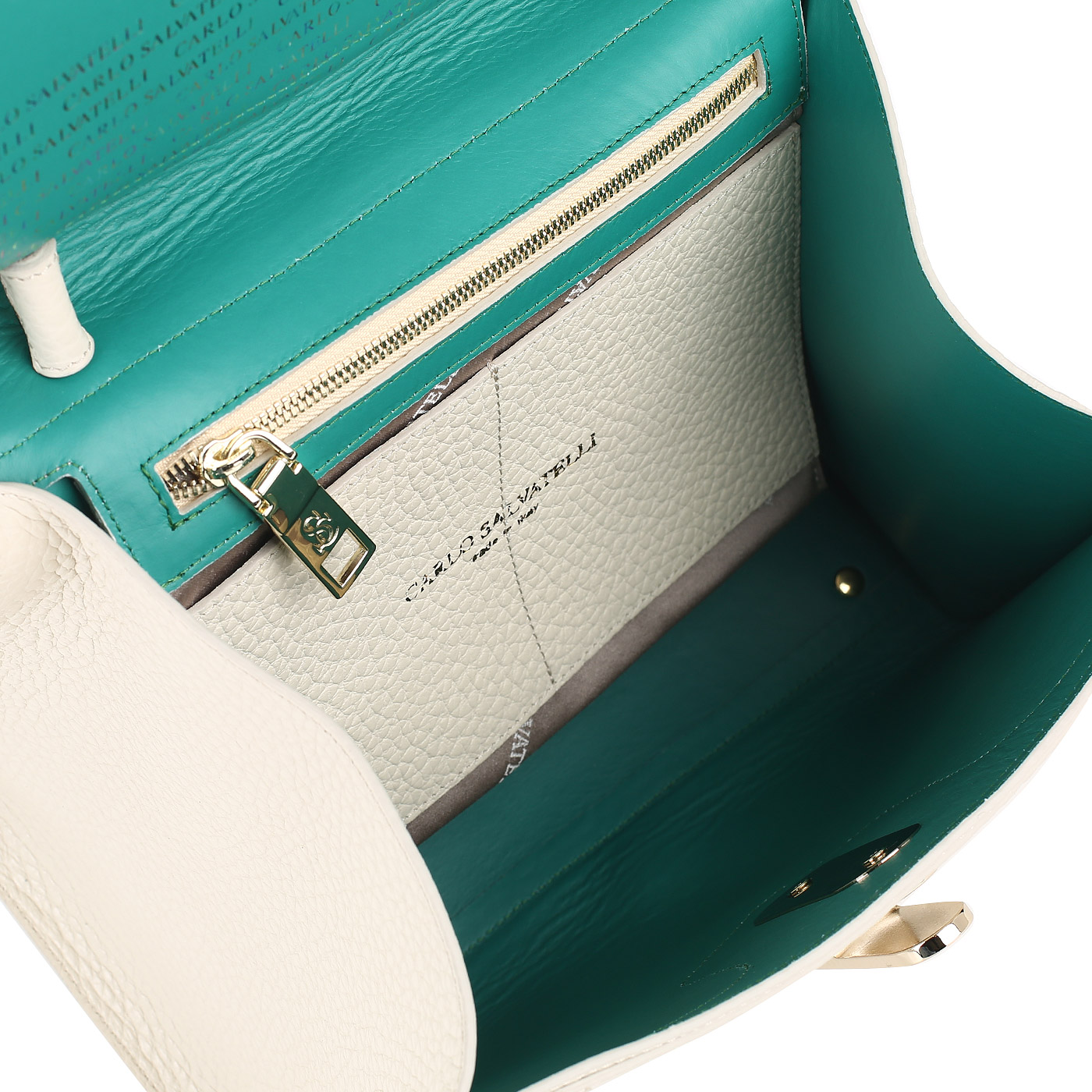 Сумка из зернистой кожи Carlo Salvatelli Cervino