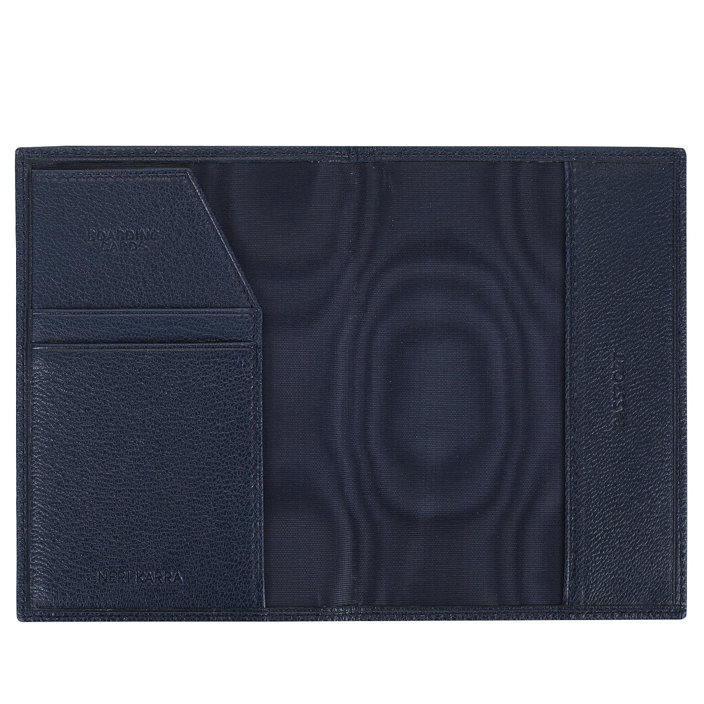 Обложка для паспорта из синей кожи Neri Karra 