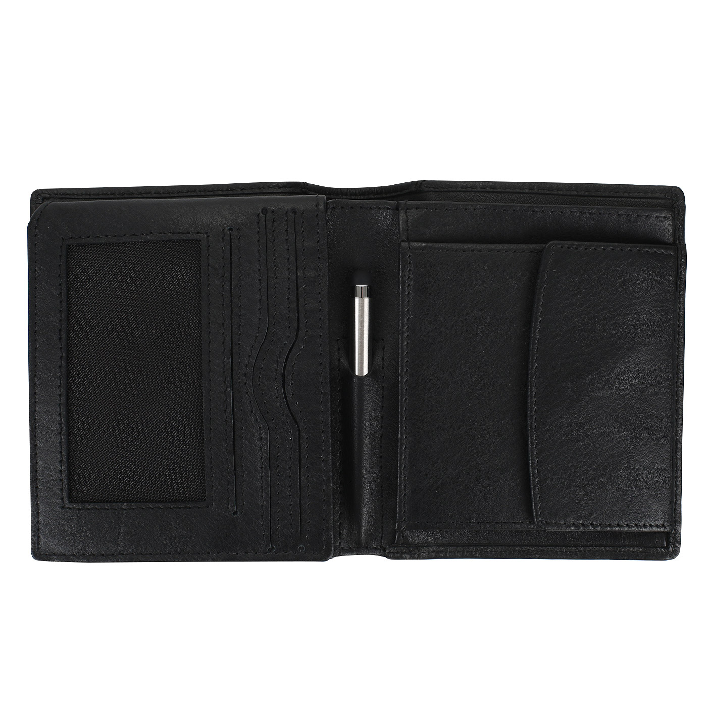 Мужское портмоне из черной кожи Bodenschatz 