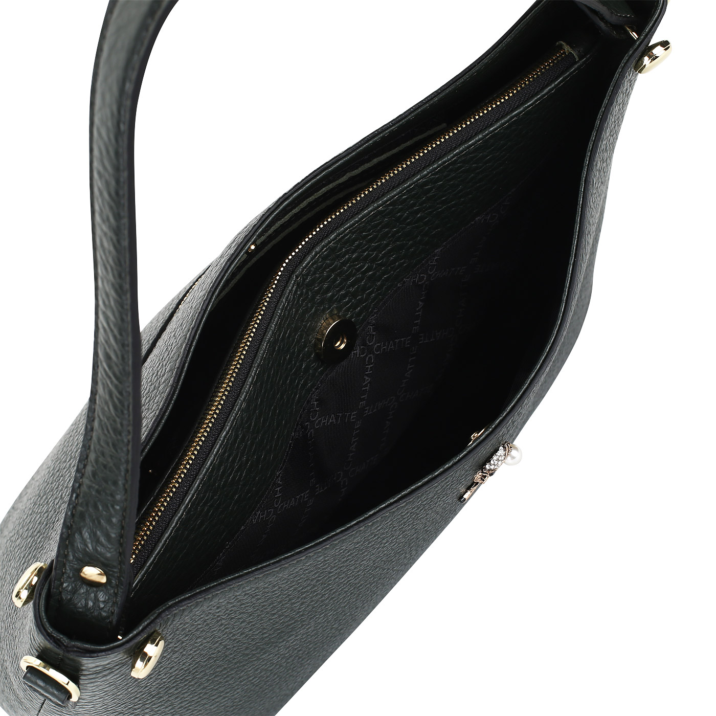 Кожаная сумка с тремя отделами Chatte 