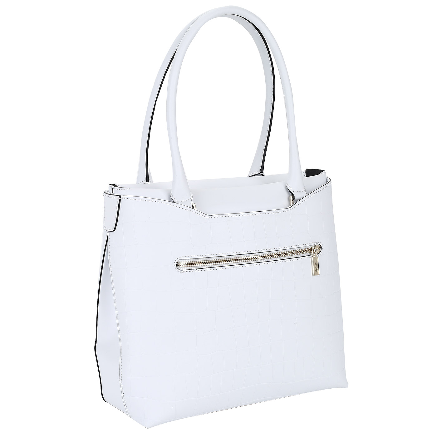 Белая кожаная сумка Ripani Capinera