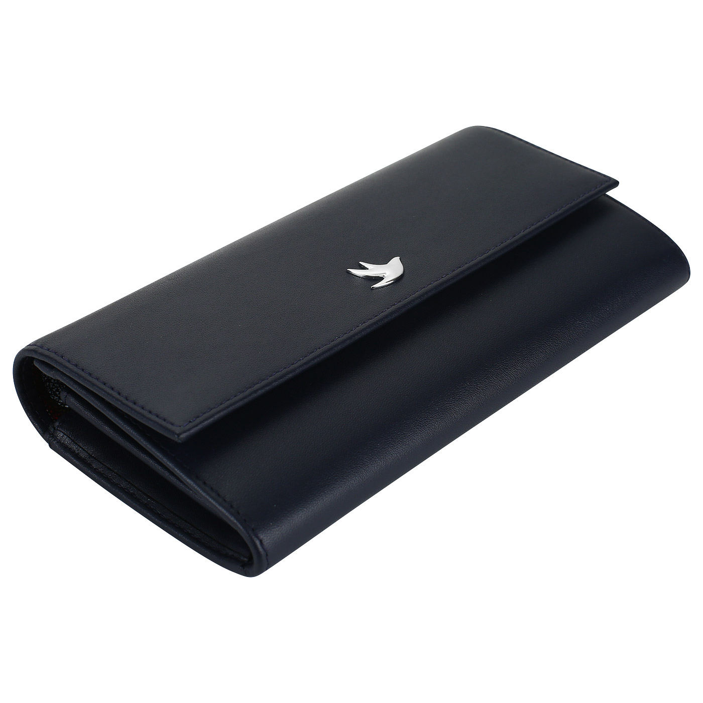 Портмоне из синей кожи Aurelli Luna tropico