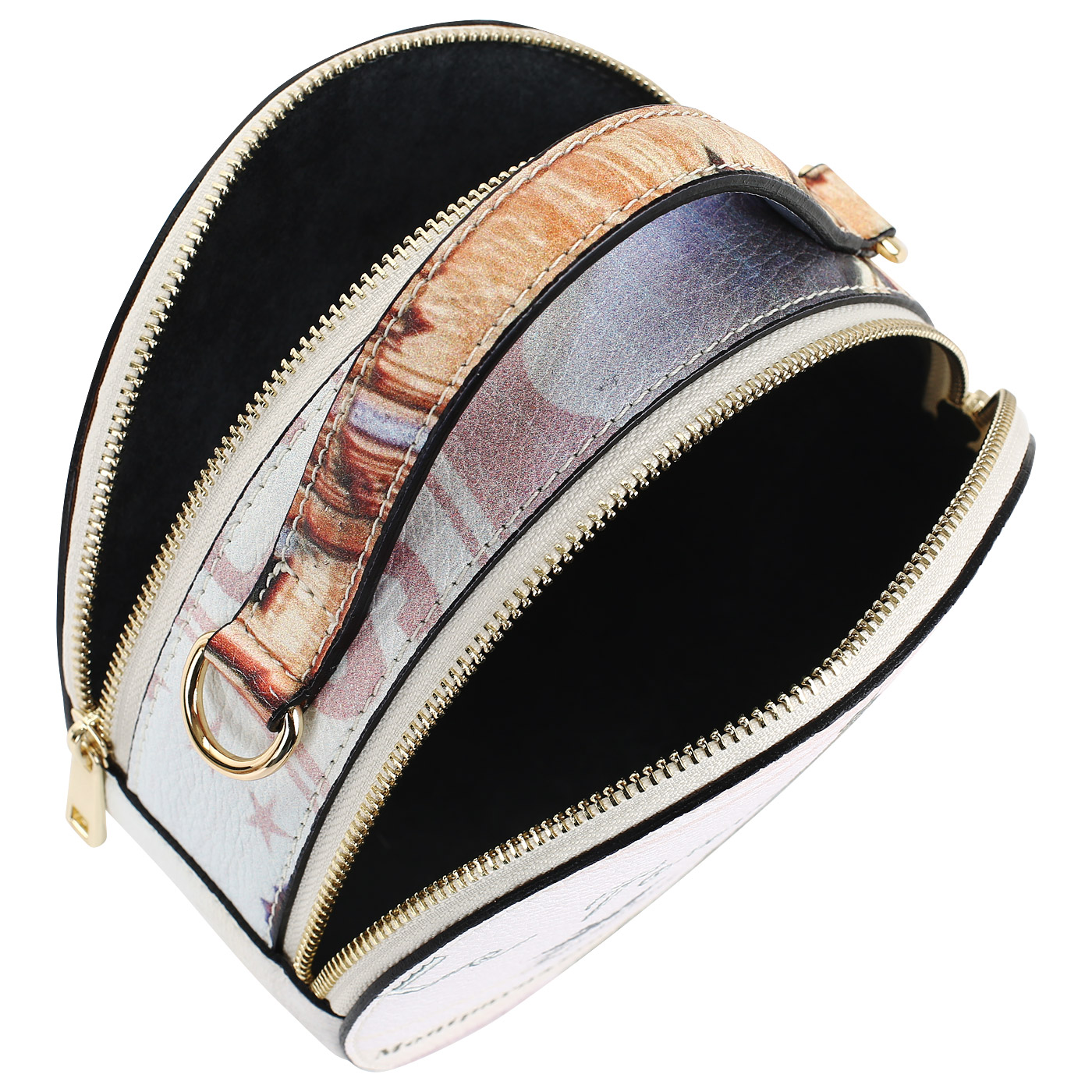 Кожаная сумочка через плечо Acquanegra Paris