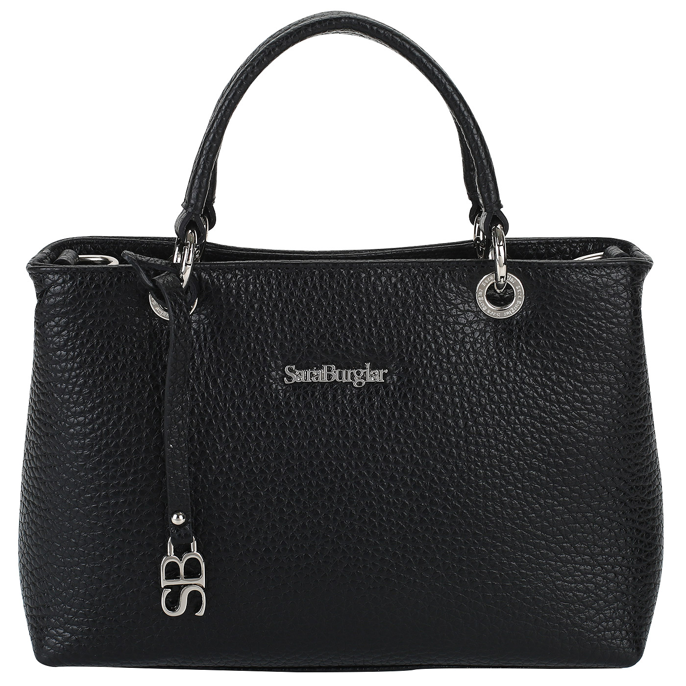 Sara Burglar Черная кожаная сумка