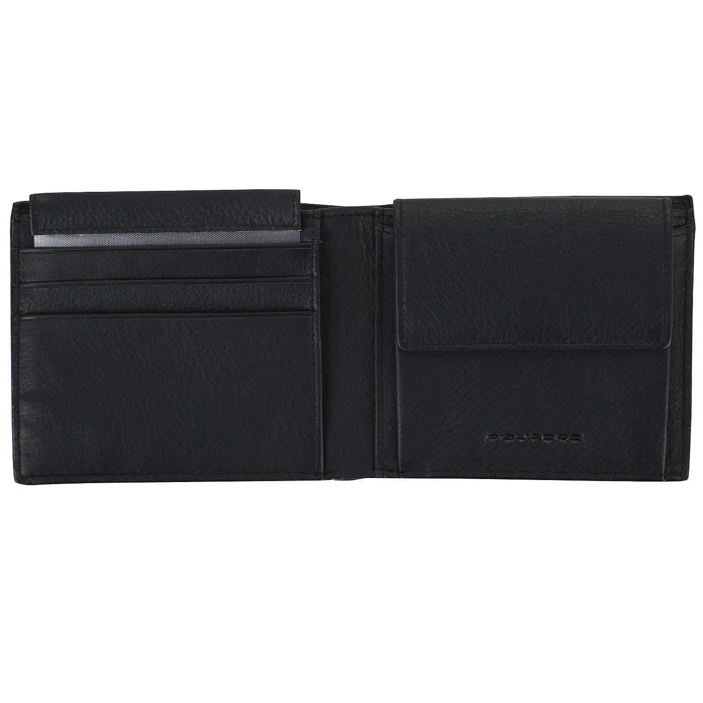 Черное кожаное портмоне Piquadro Bae