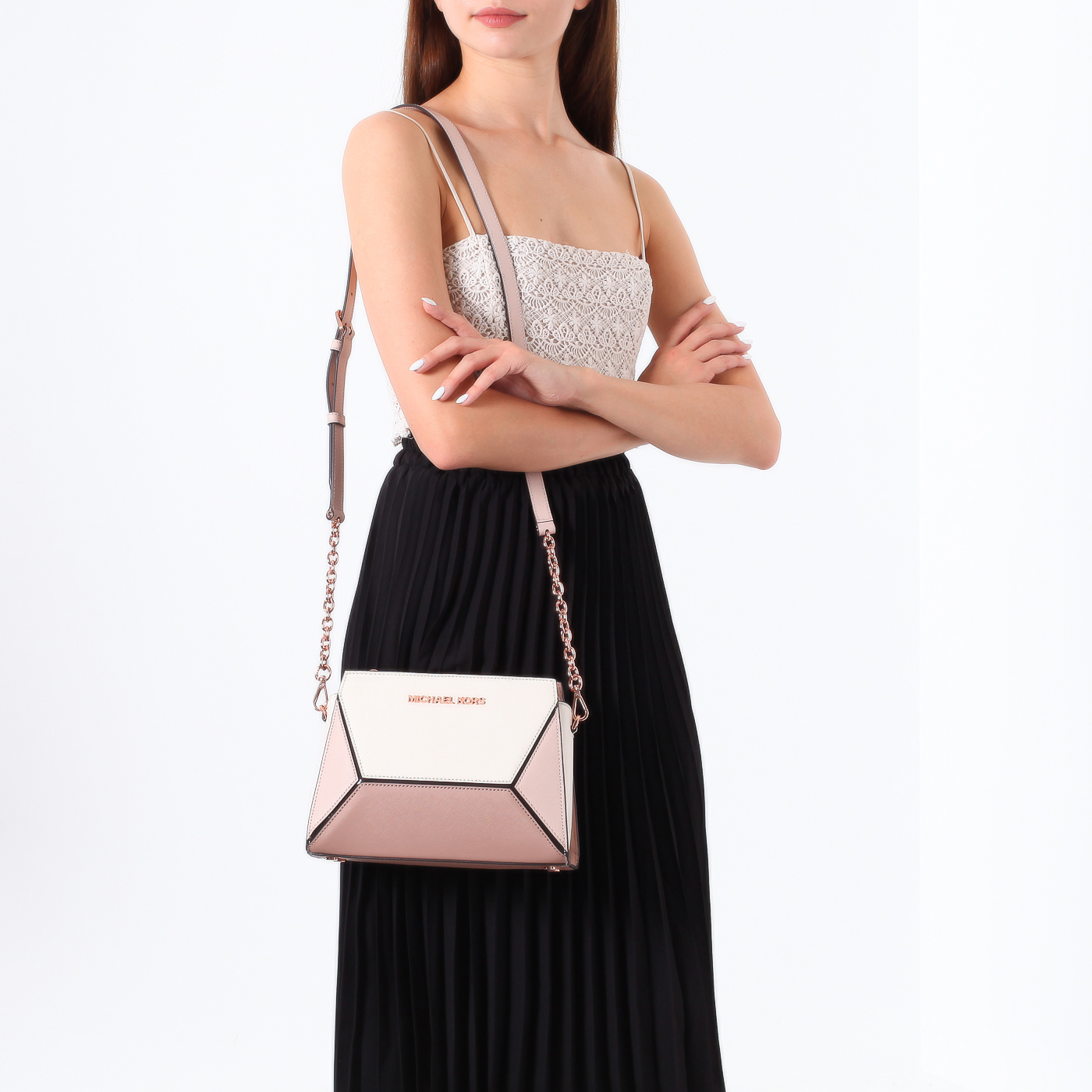 Сумка из сафьяновой кожи Michael Kors Prism