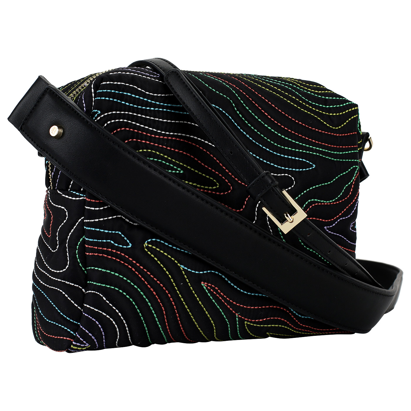 Черная стеганая сумочка Cavalli Class Giselle