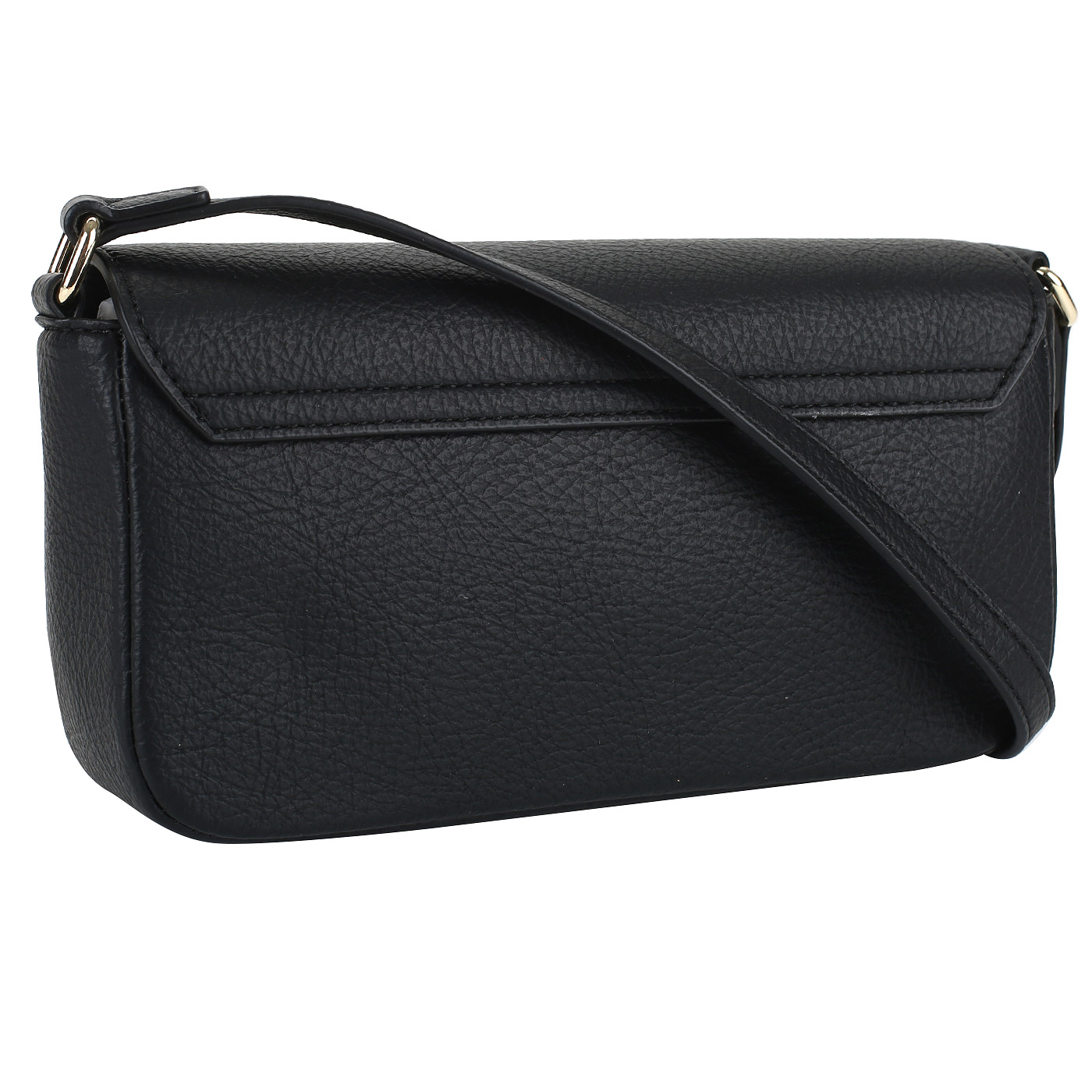 Черная сумочка через плечо Love Moschino Lettering LM