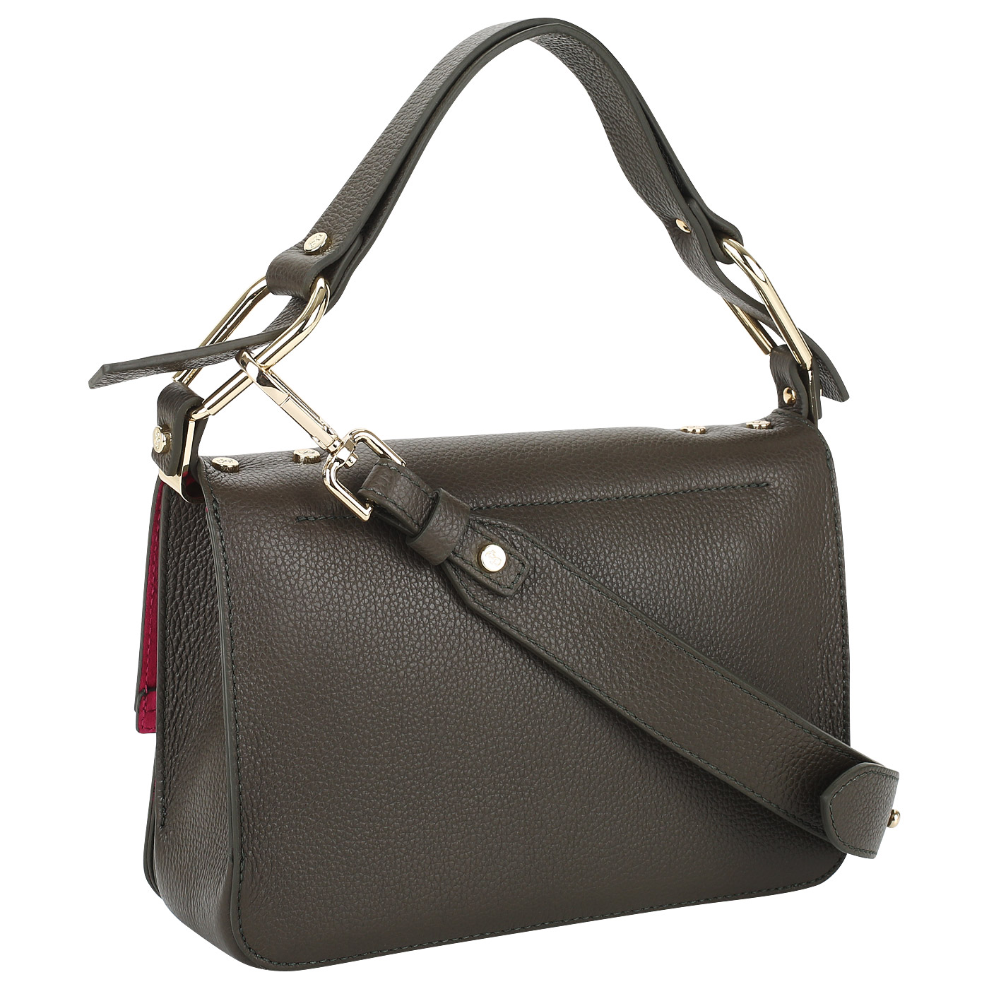 Кожаная сумочка кросс-боди Carlo Salvatelli Gemma