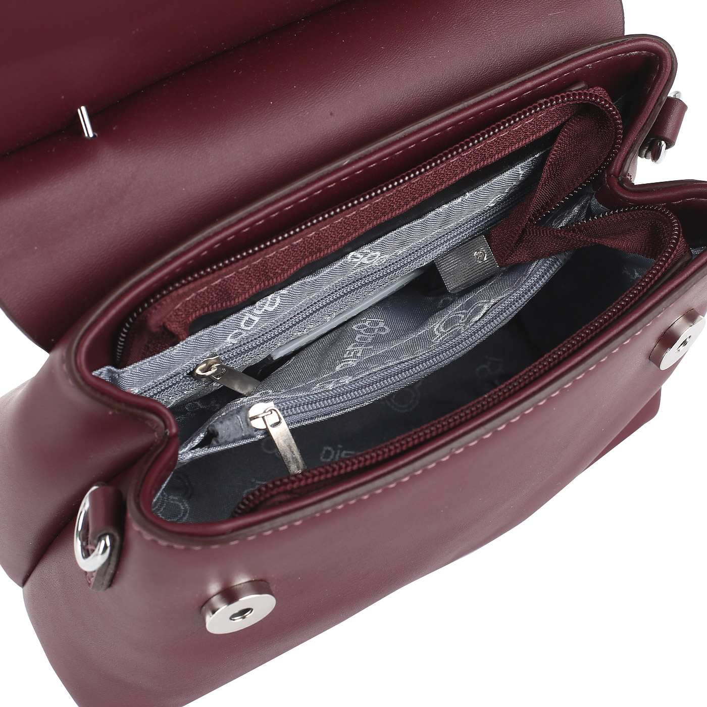 Бордовая сумка из экокожи Dispacci 