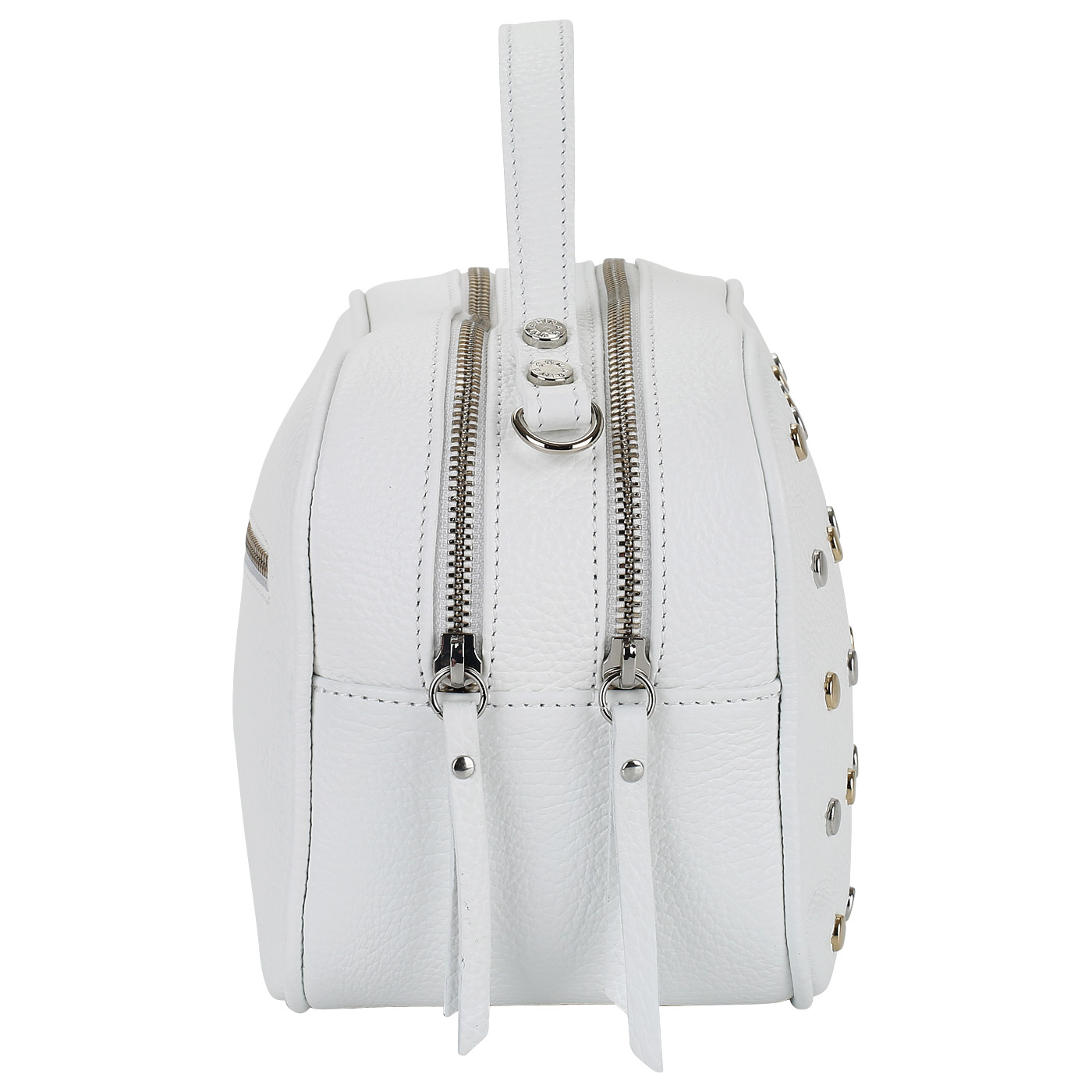 Кожаная сумка с клепками Marina Creazioni 