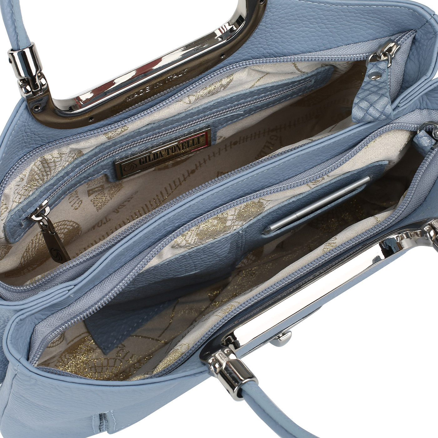 Кожаная сумка с двумя отделами Gilda Tonelli Adria 3302