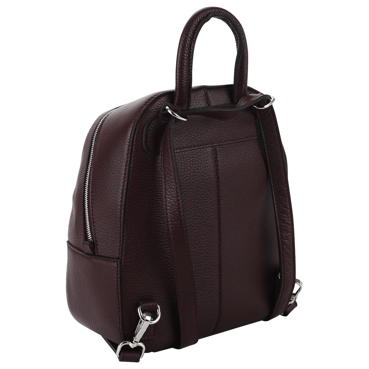 Бордовый рюкзак на двойной молнии Chatte 