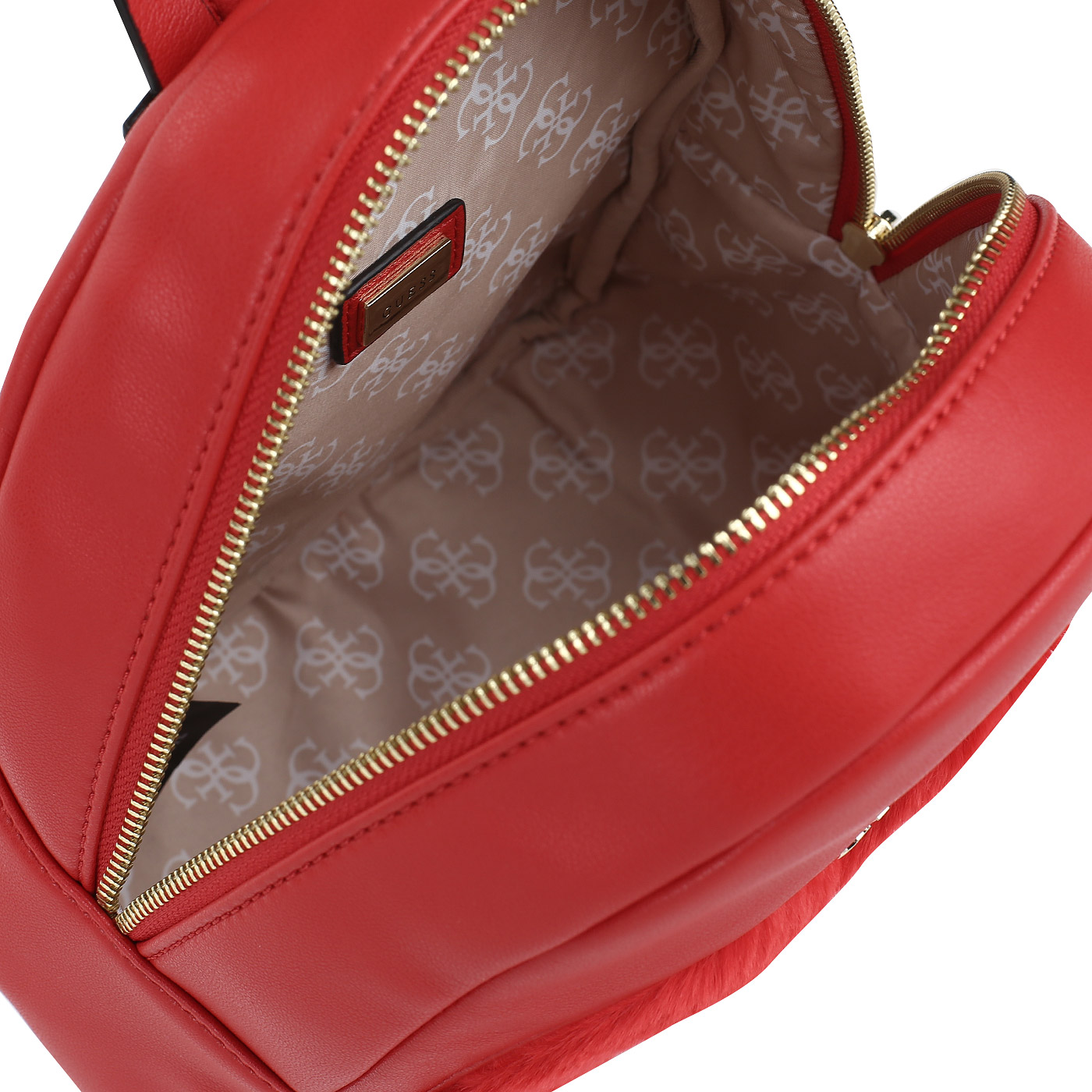 Красный рюкзак на молнии Guess Kids Small