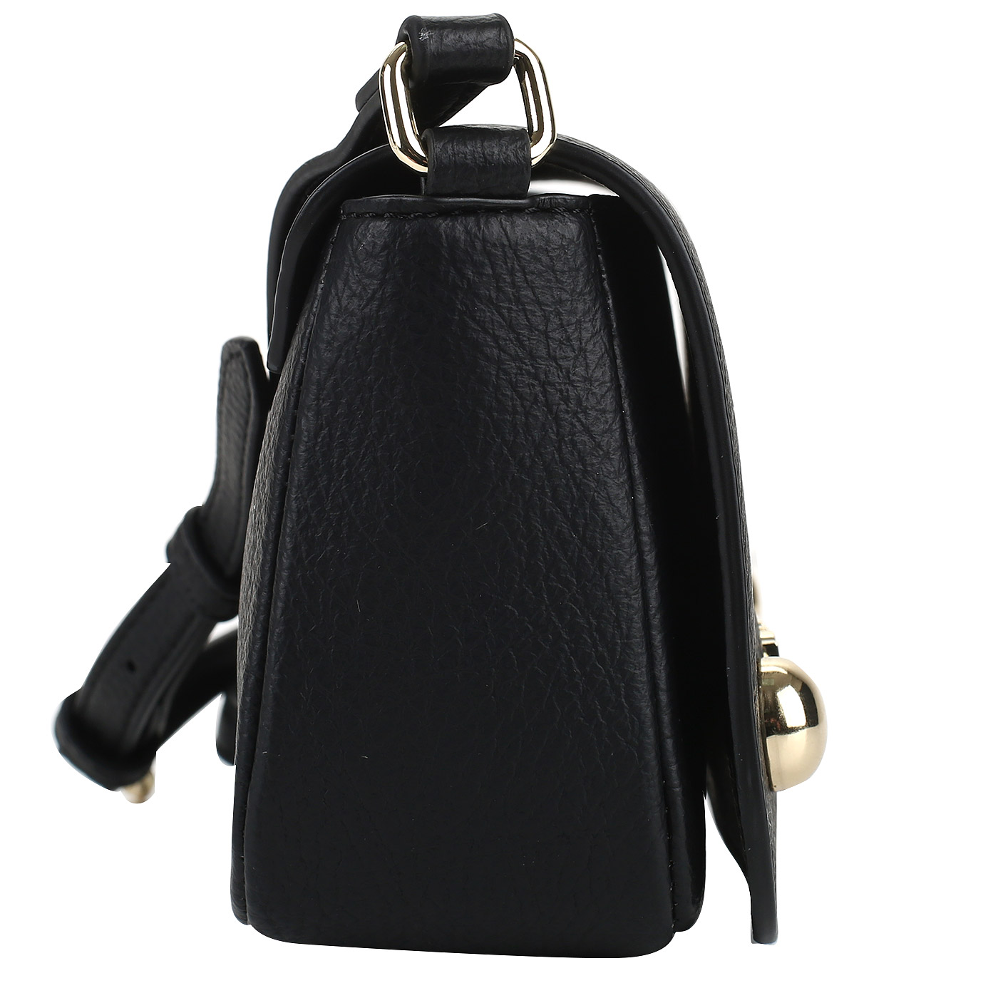 Черная сумочка через плечо Love Moschino Lettering LM