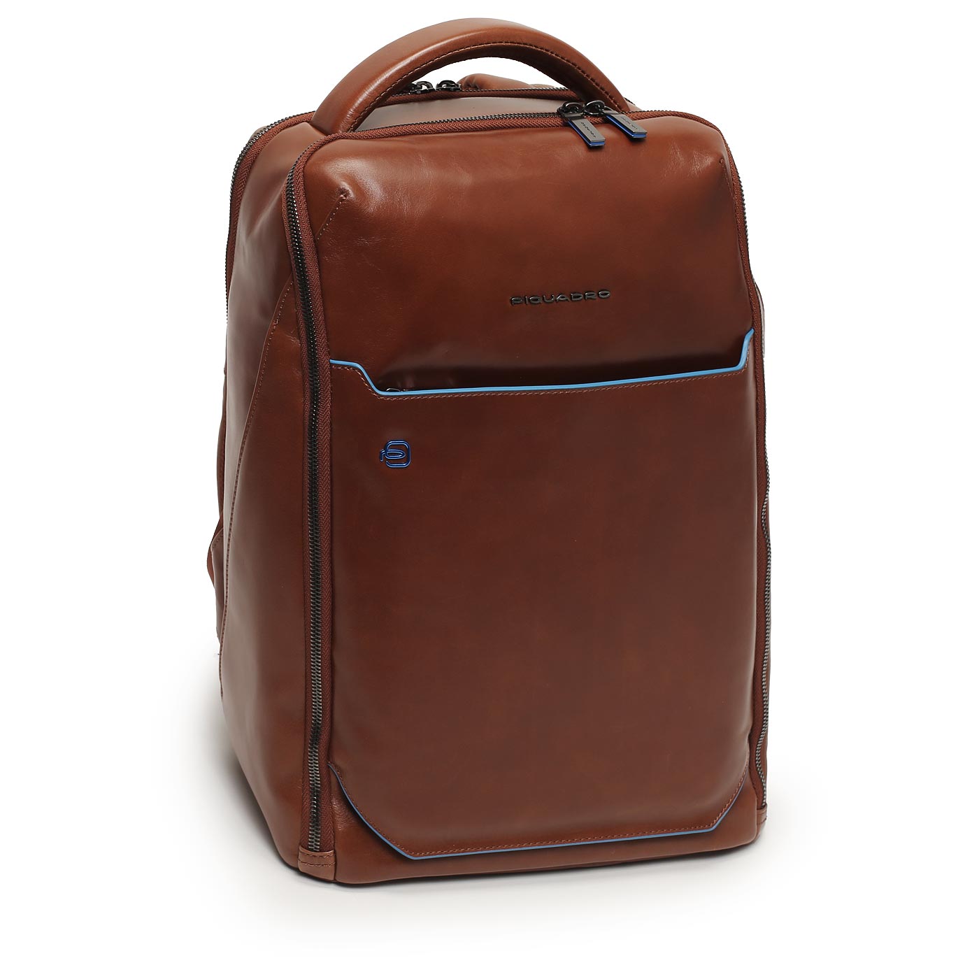 Кожаный рюкзак Piquadro Blue square