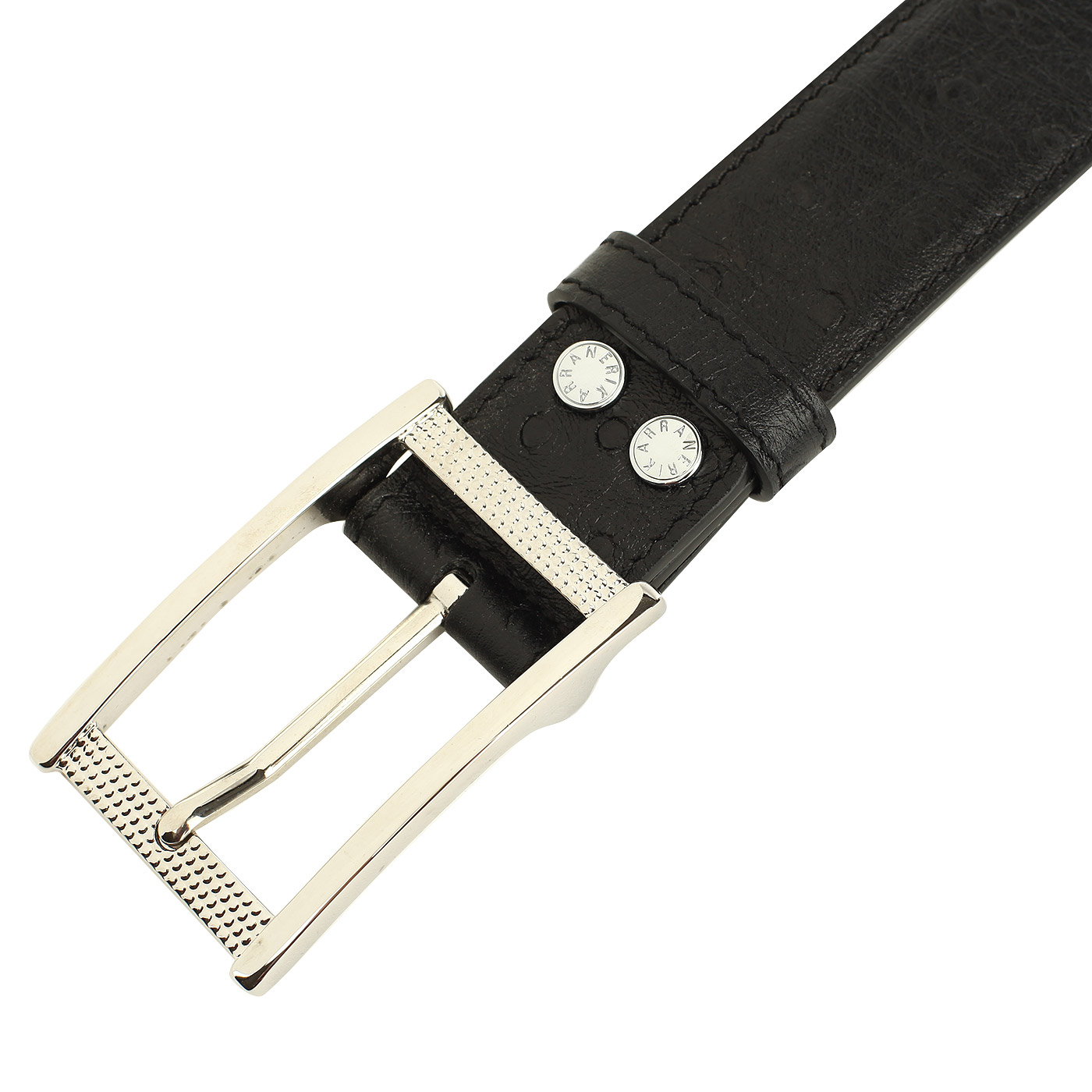 Черный кожаный ремень с отделкой Neri Karra 