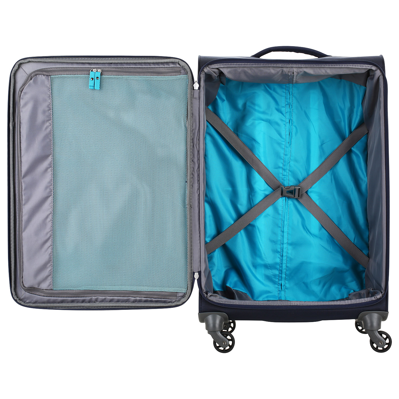 Чемодан средний M тканевый с кодовым замком American Tourister Herolite