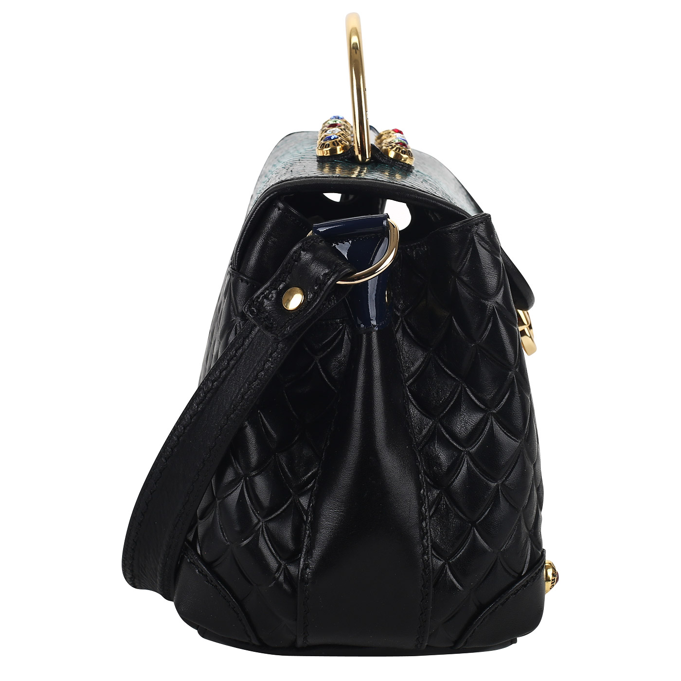 Сумка из комбинированной кожи Marino Orlandi 