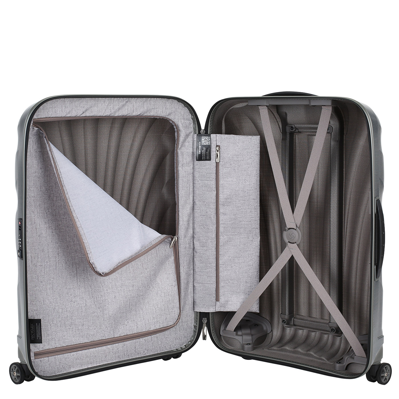 Чемодан средний M из материала Curv с кодовым замком Samsonite C-Lite