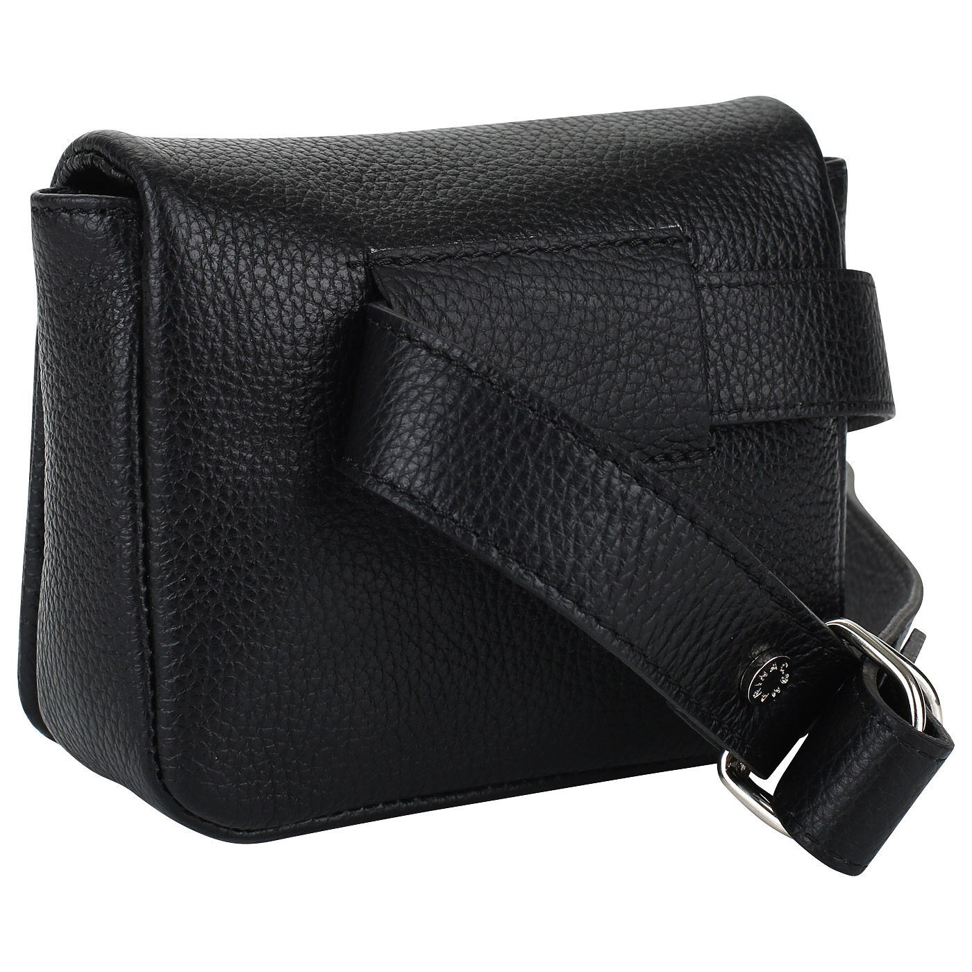 Черная сумочка на пояс Marina Creazioni 