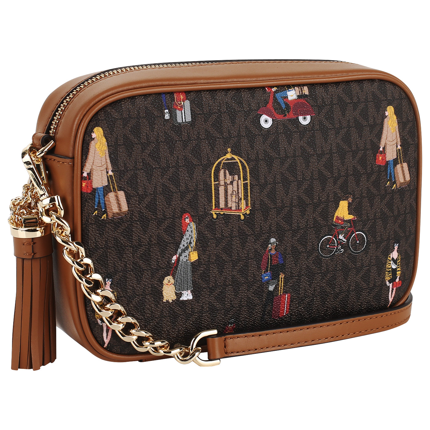 Сумка с логотипом бренда Michael Kors Jet set