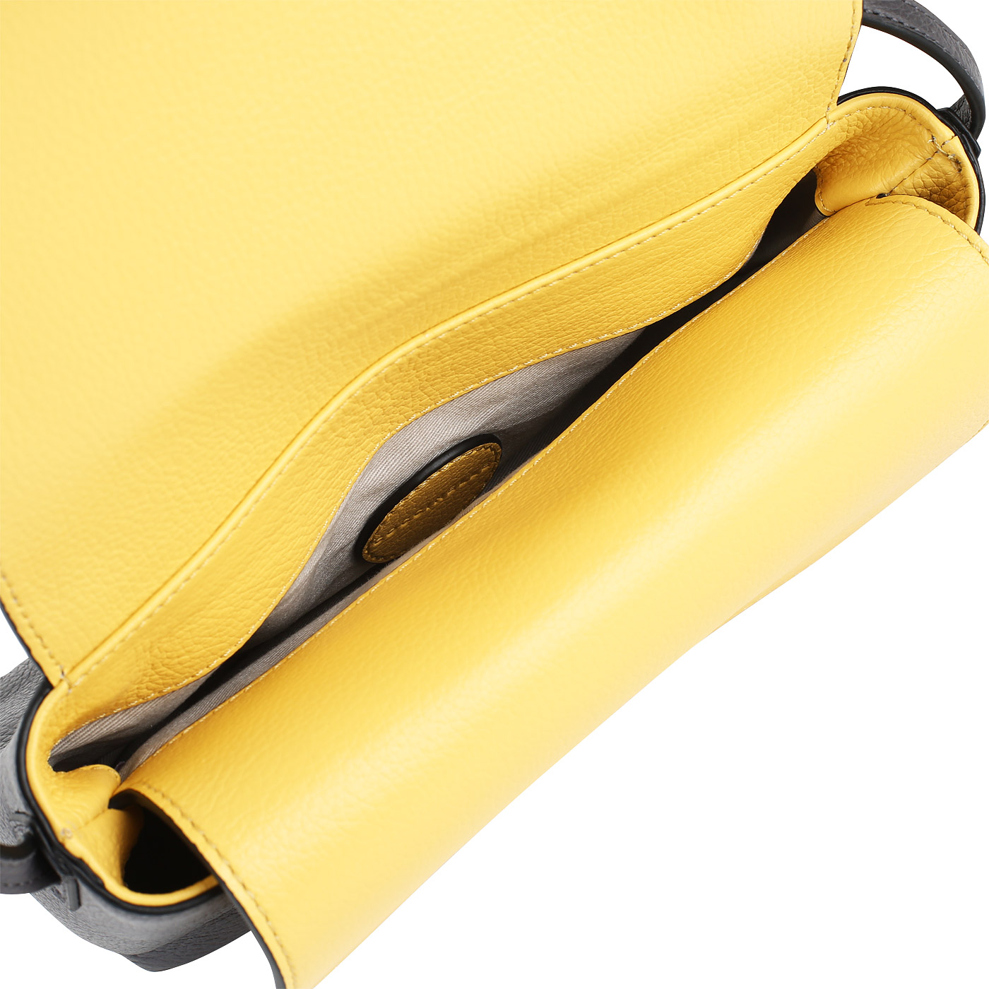 Двухцветная кожаная сумочка Coccinelle Isolent