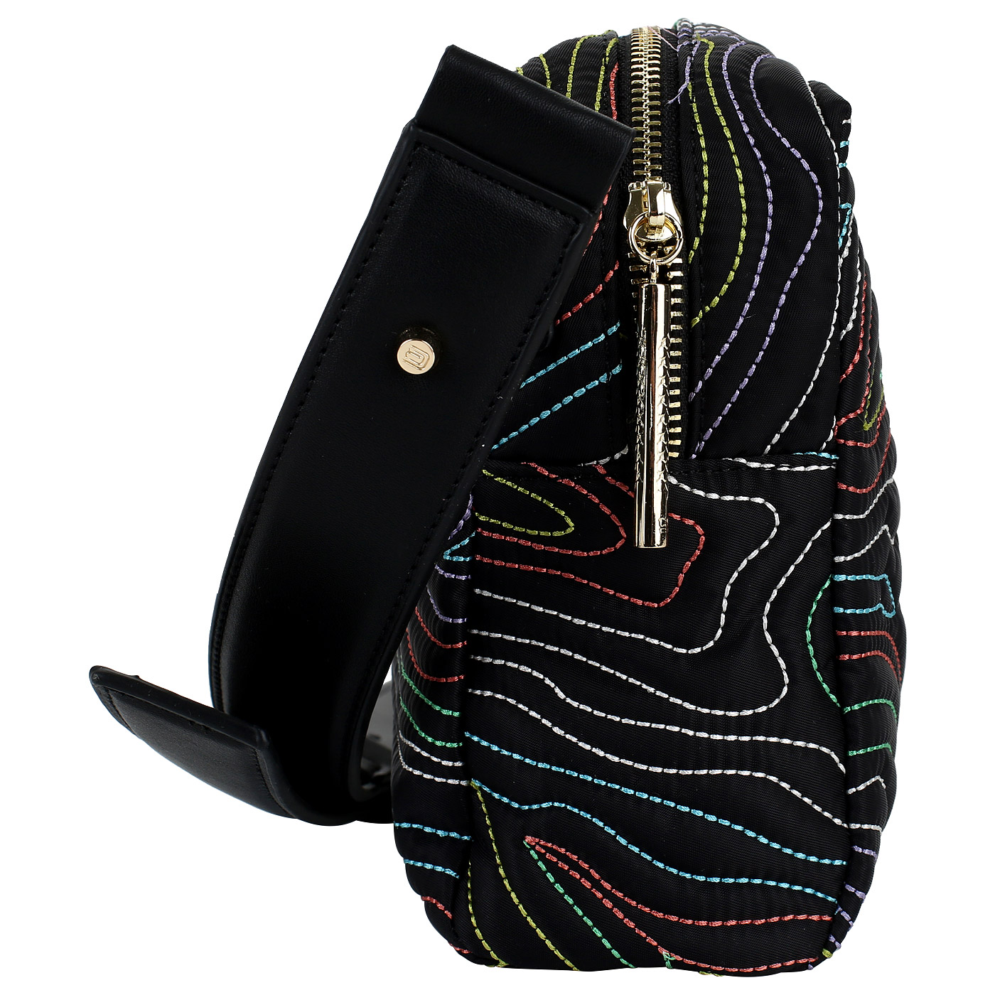 Черная стеганая сумочка Cavalli Class Giselle