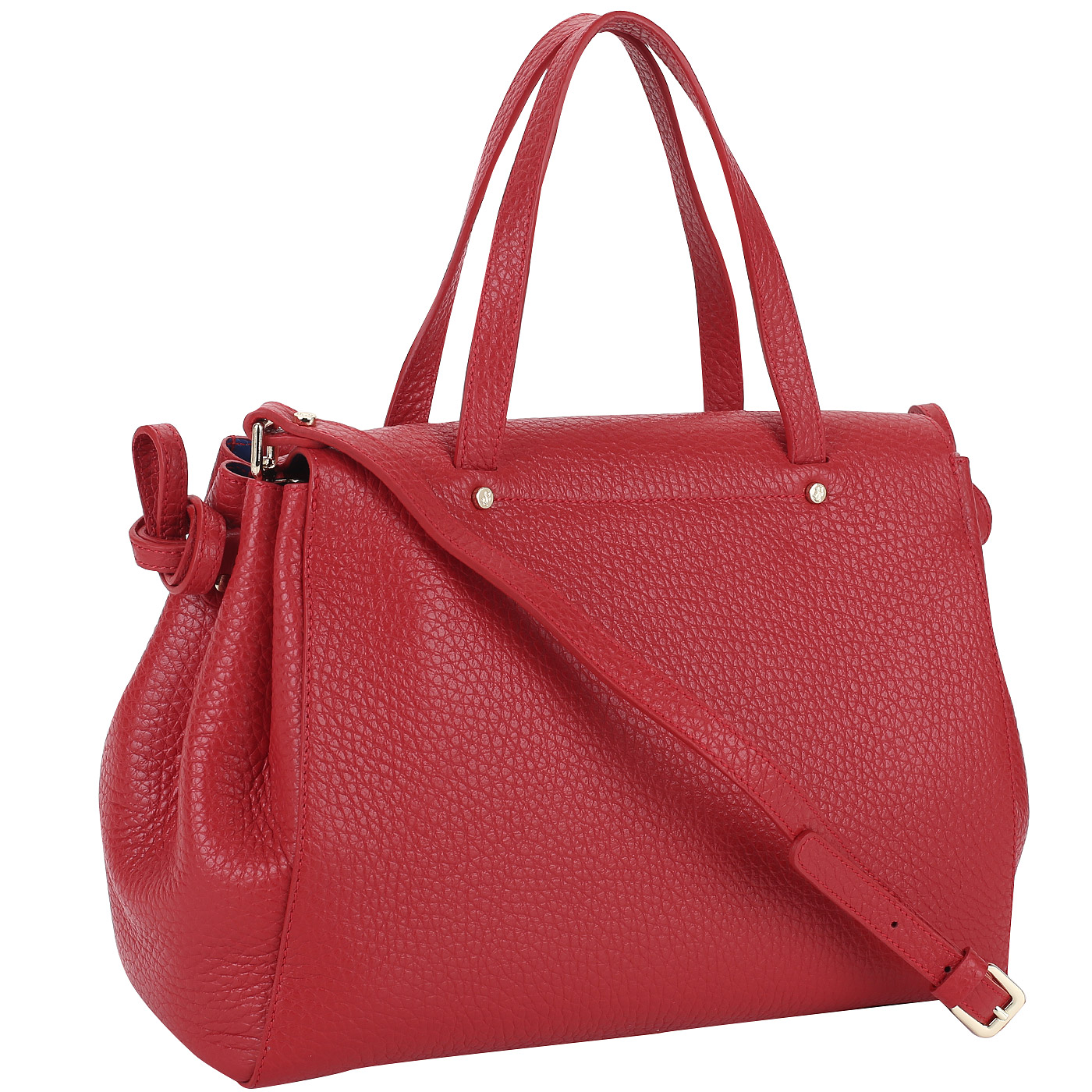 Вместительная кожаная сумка Carlo Salvatelli Cervino