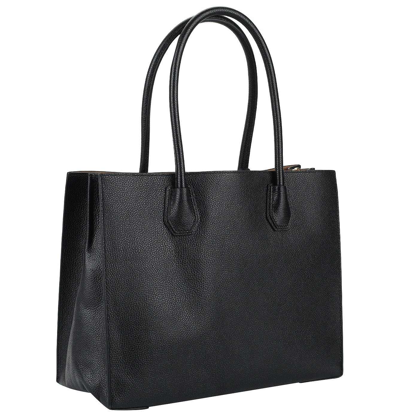 Вместительная кожаная сумка-тоут с длинными ручками Michael Kors Mercer