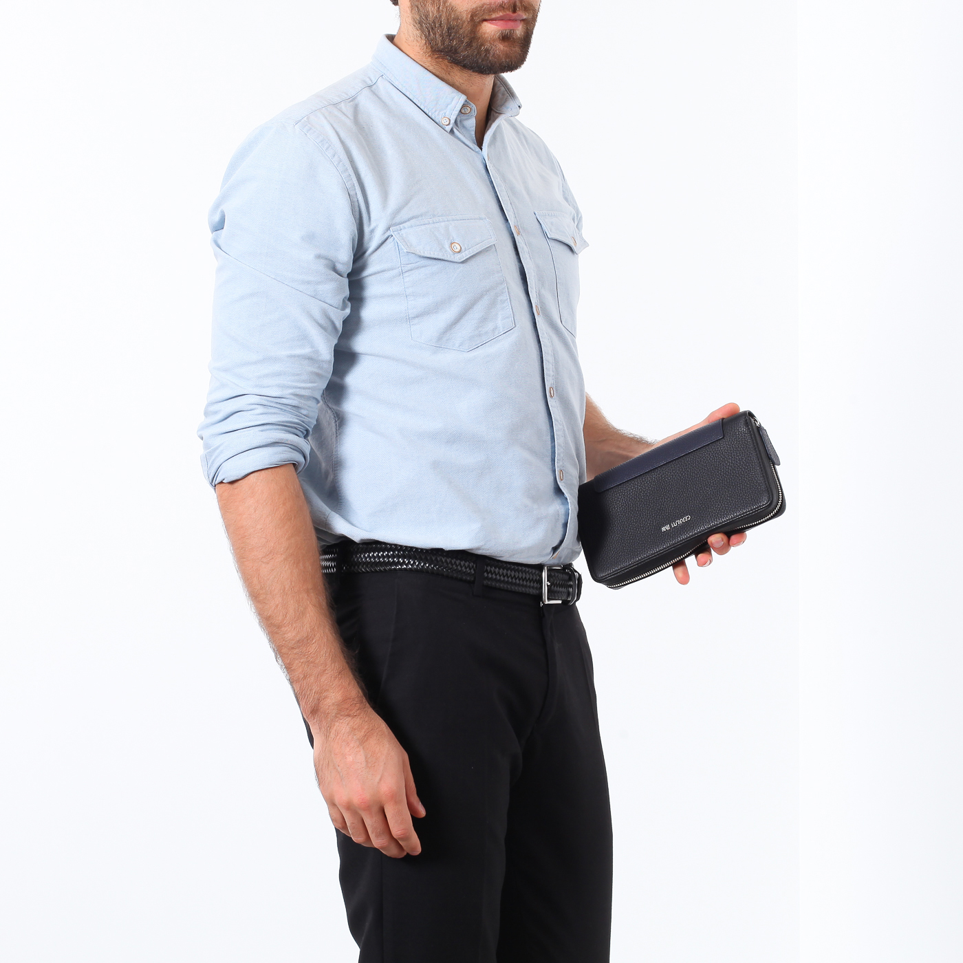 Кожаная сумка-визитка Cerruti 1881 Belmondo