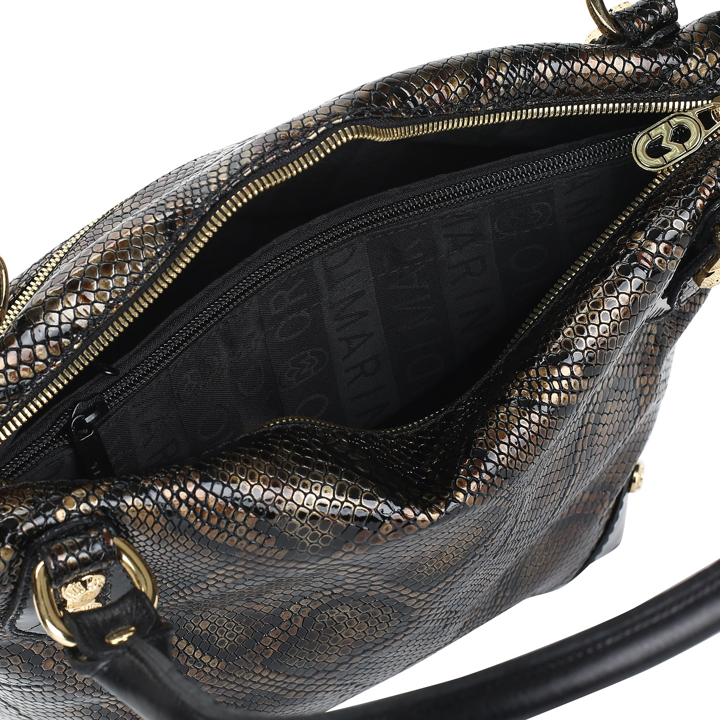 Сумка из лакированной кожи Marino Orlandi 