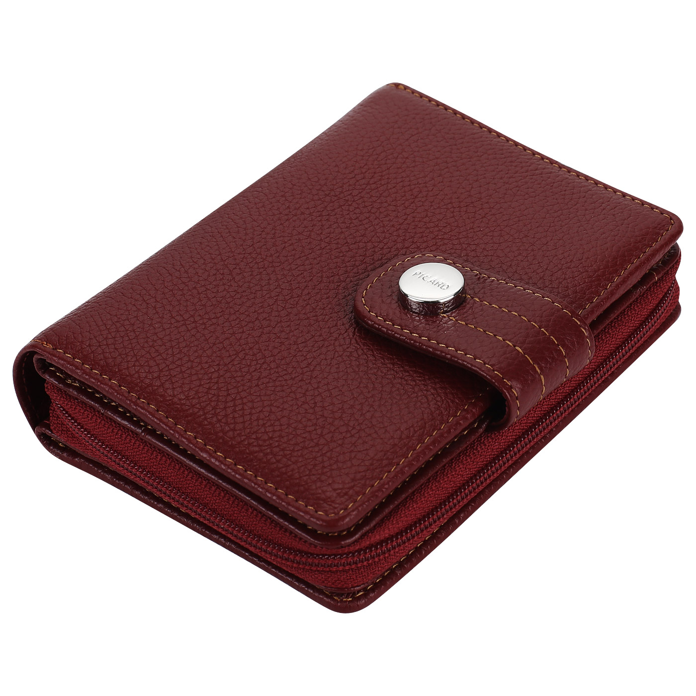 Бордовый кожаный кошелек Picard Melbourne