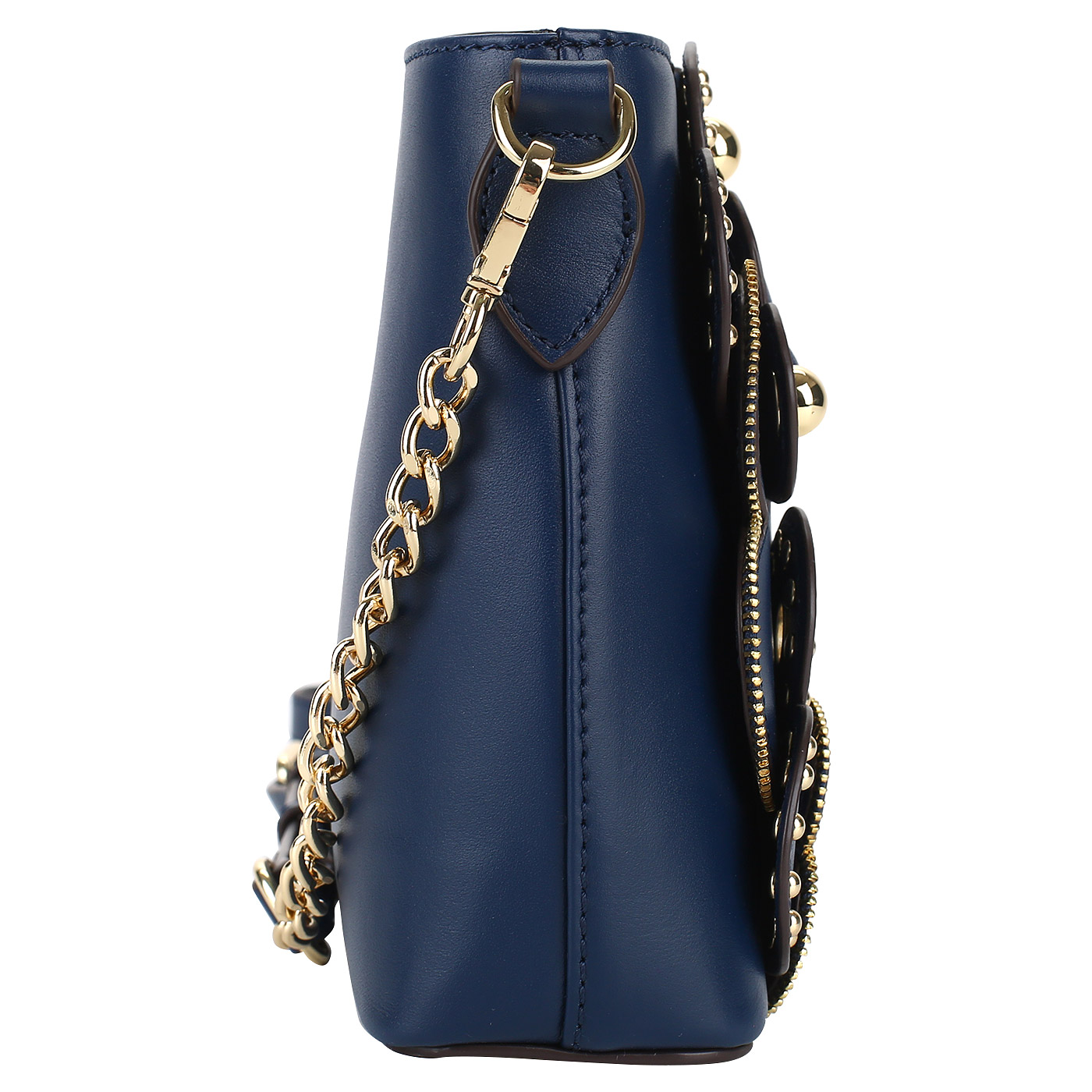 Женская сумочка из кожи через плечо Love Moschino Heart Rouge