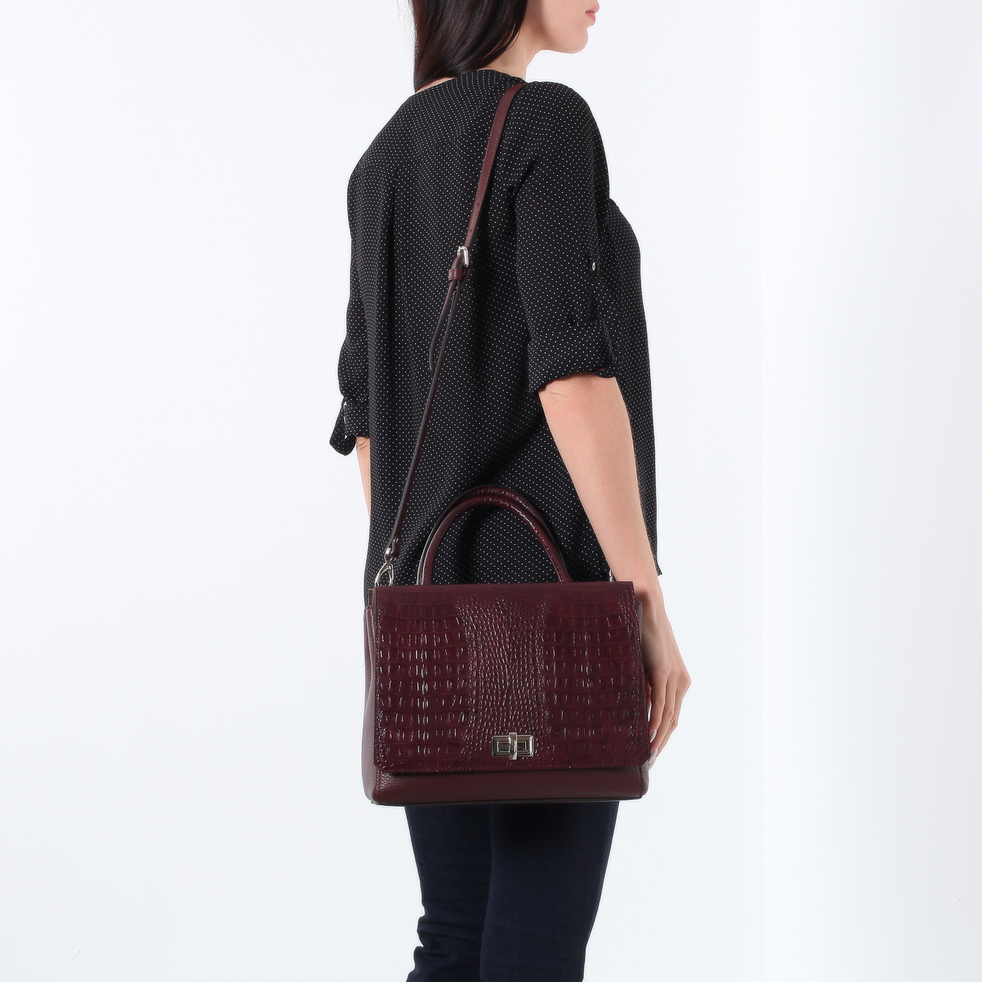 Кожаная сумка с плечевым ремнем Chatte 